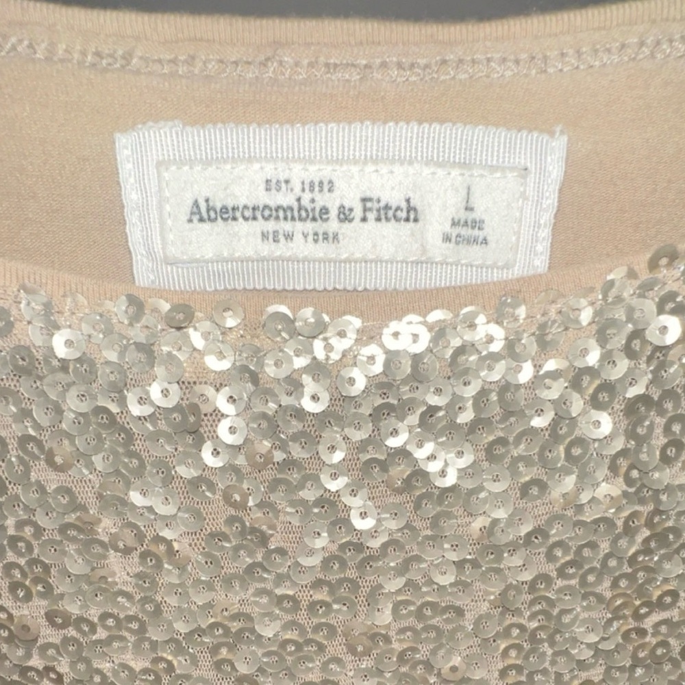 Abercrombie & Fitch Gold Sequin Mini Dress - Picture 4 of 4
